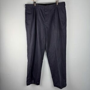 Brooks Brothers Advantage Chino Elliot Straight Navy Blue Dress Pants Mens 40x32